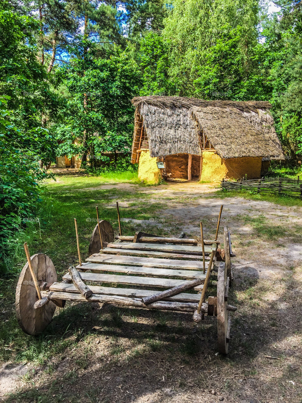 View of old hut