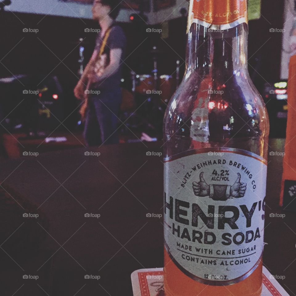 Henry's Hard Soda to get me through a show.
