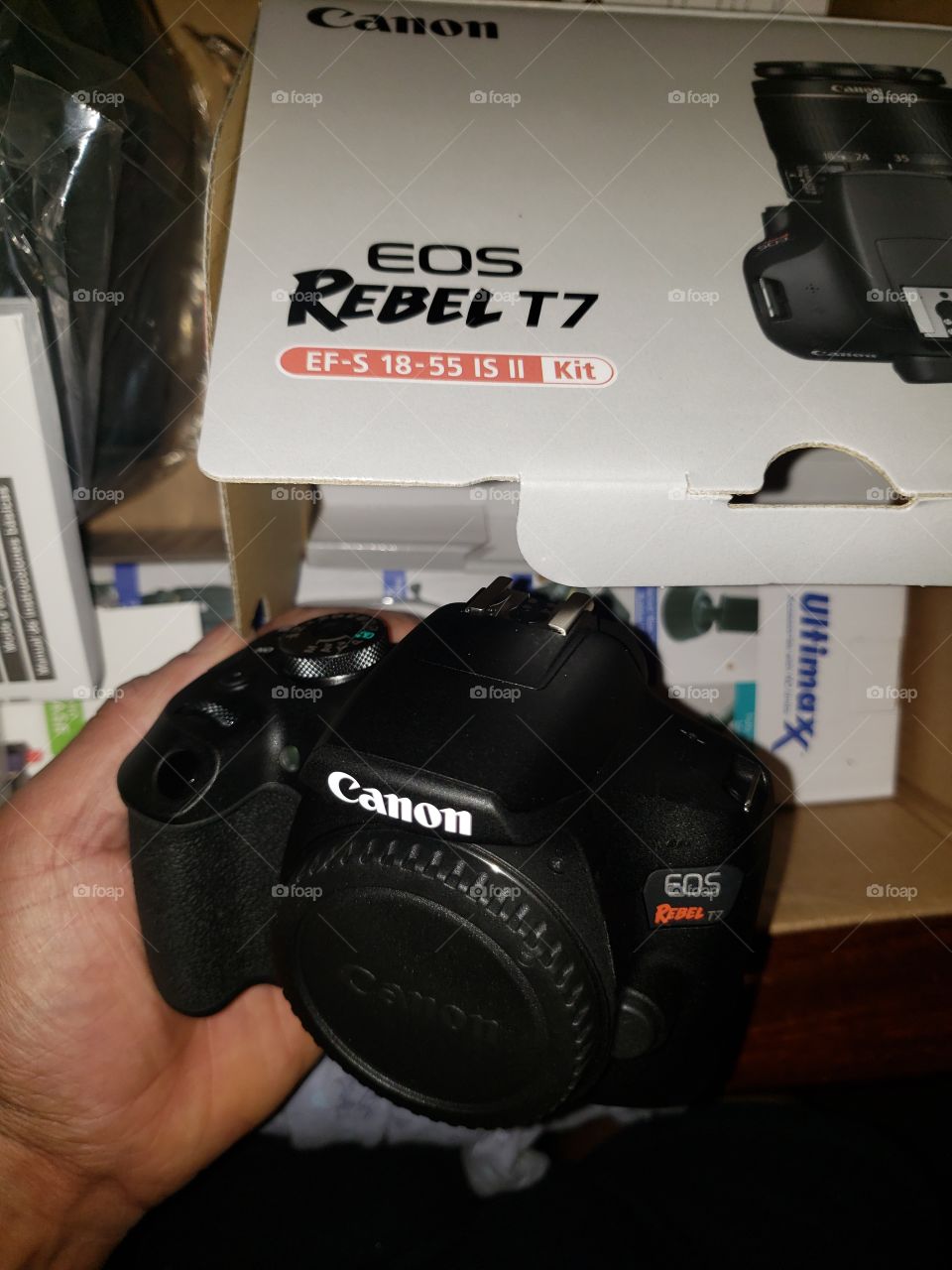 Rebel T7, camera, eos, unboxing, new