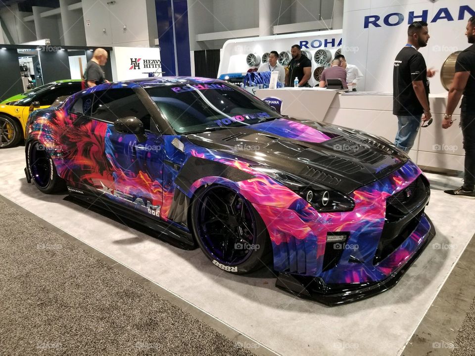 Nissan GTR R35 at the 2017 Sema Show.
