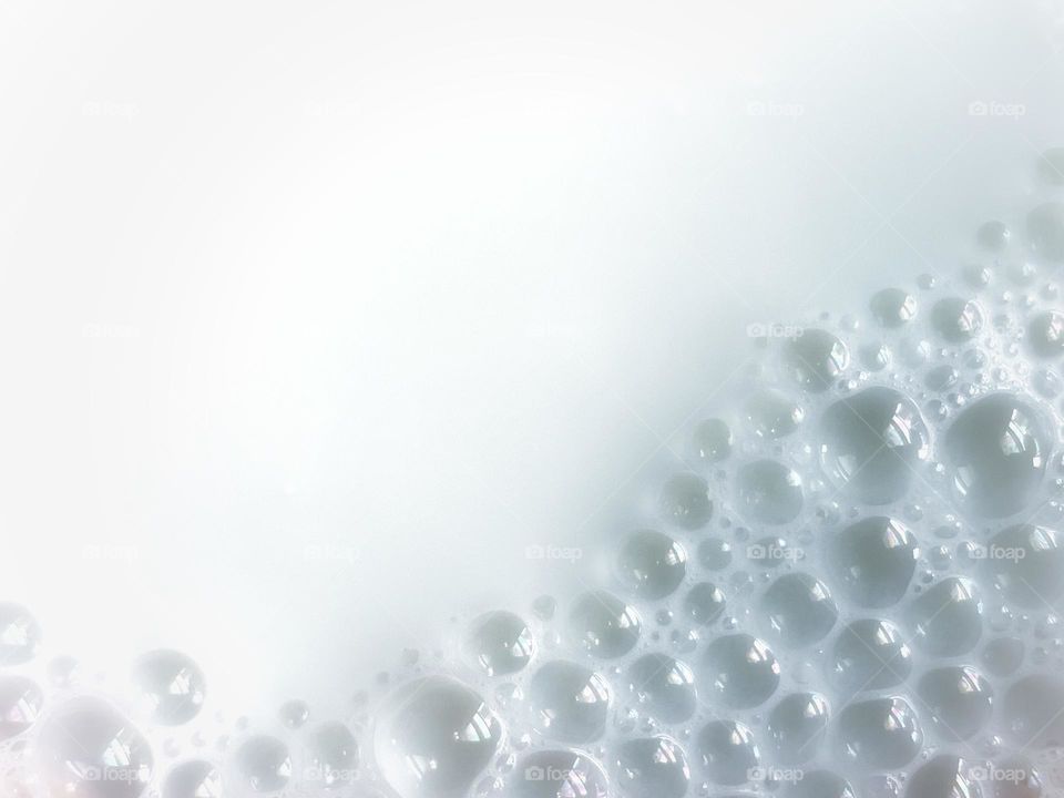 Hot milk bubbles