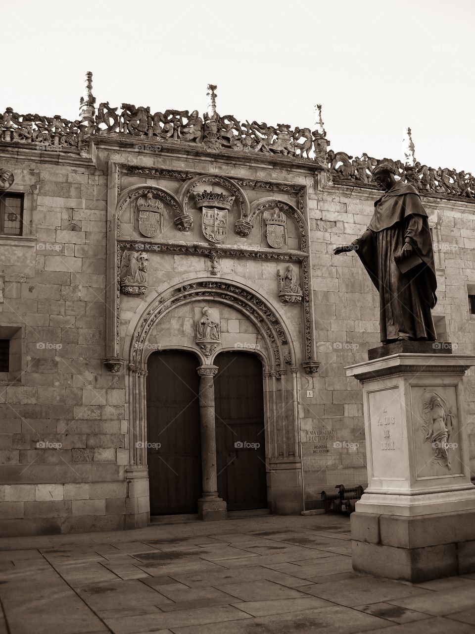 Universidad de Salamanca. Fachada del Rectorado de la Universidad de Salamanca (Salamanca - Spain)