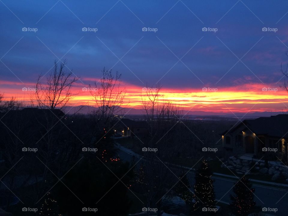 Sunset in Centerville, UT
