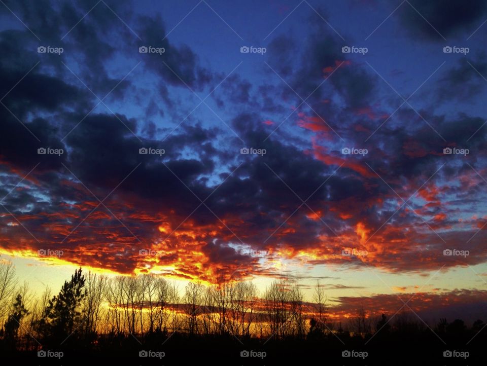 View of sunset