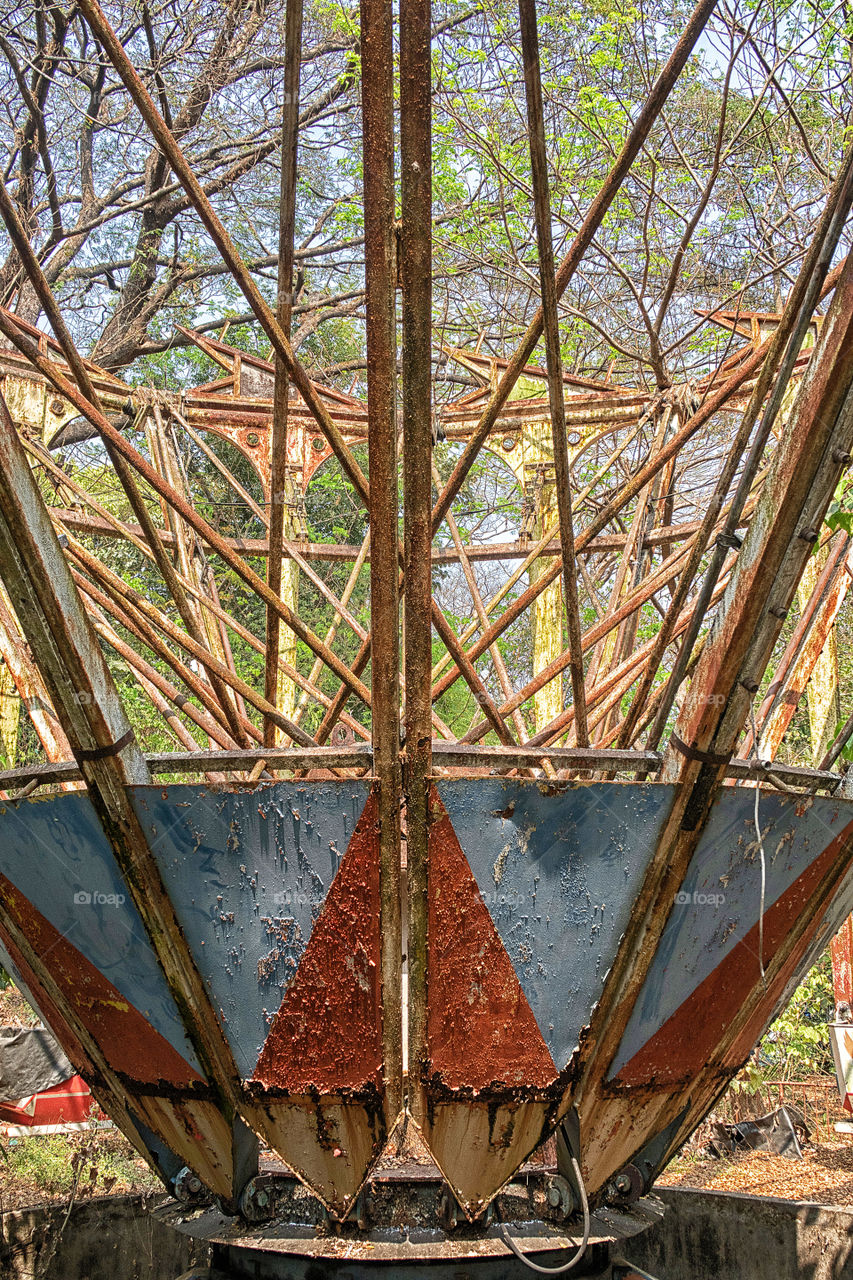 The Remainings Of A Small Rollercoaster In An Abandoned Amusement Park - Yangon, Myanmar