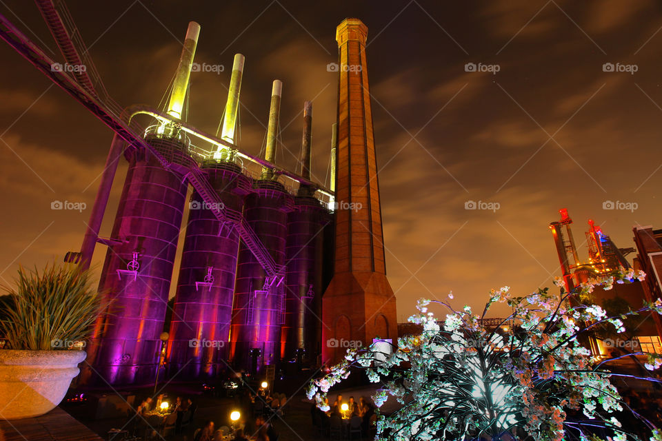 Parque Fundidora Monterrey. Night photography, steel foundry fundidora monterrey mexico