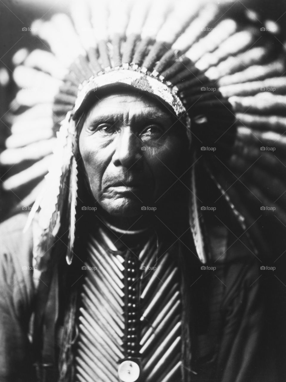 Three Horse photographed circa 1905 by Edward Curtis