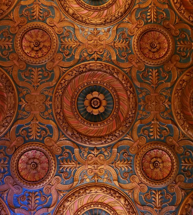 Ballroom ceiling @DuPont Hotel in Delaware