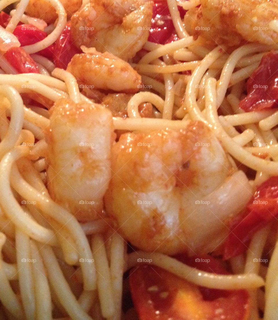 Tasty Paprika Shrimp Pasta Cuisine
