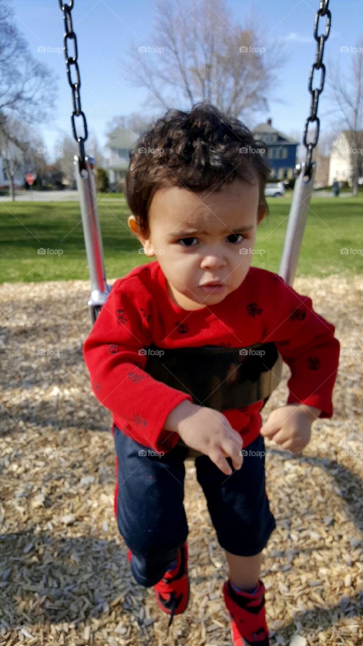 First time swing.