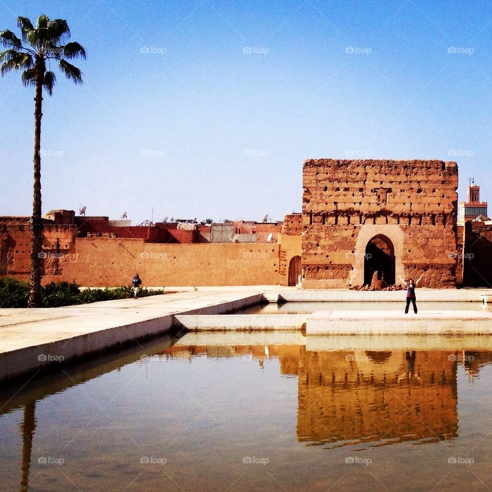 Reflecting pool in the palace
