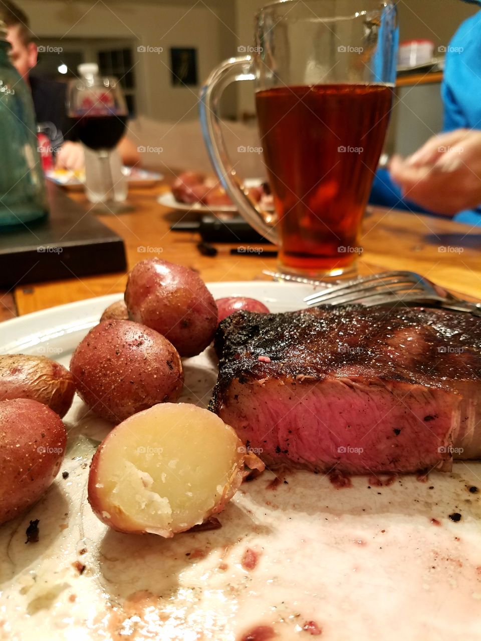 Ribeye and red potatoes