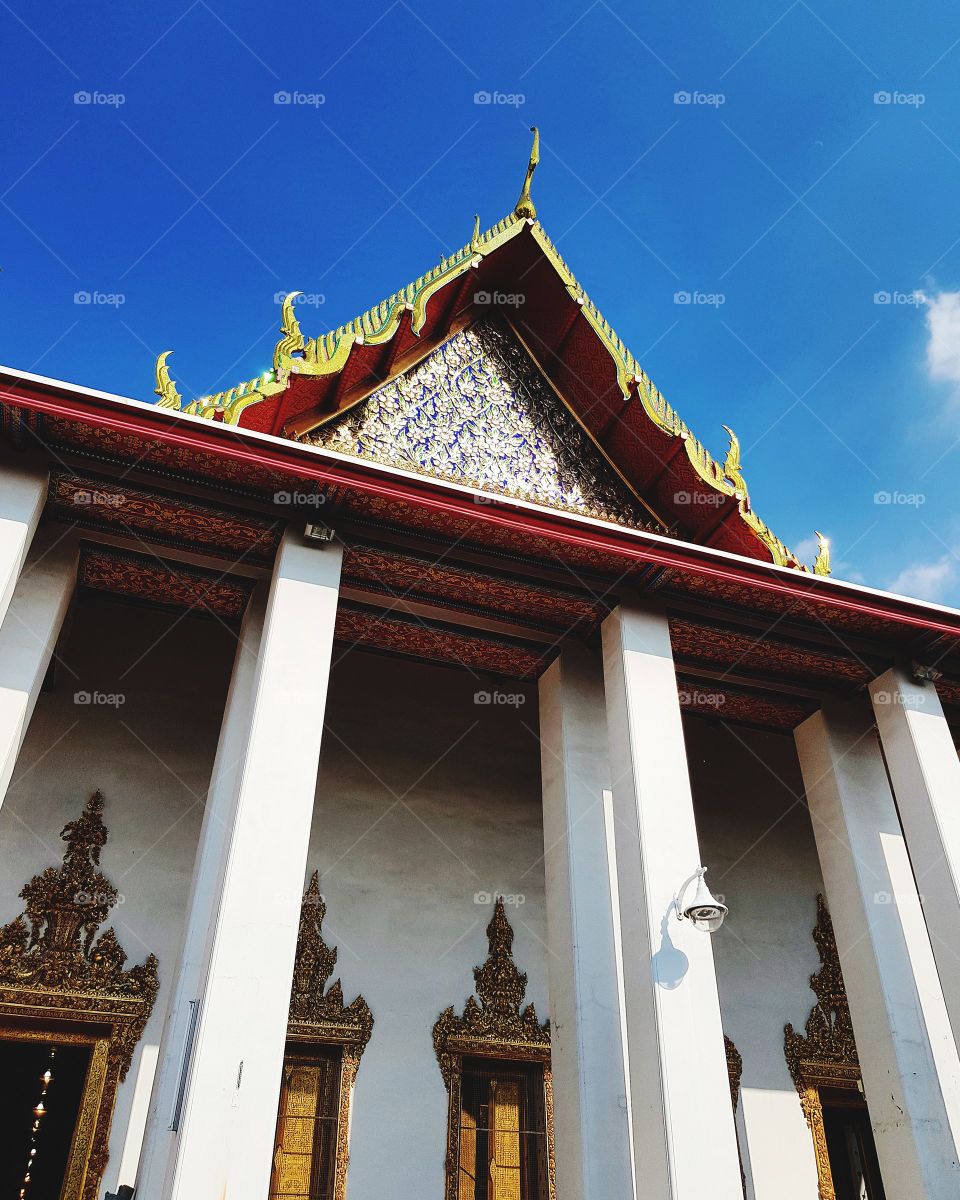 Religious architecture at Buddhist temple