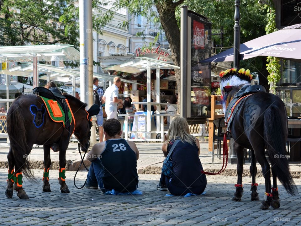 People and horses are from Odessa