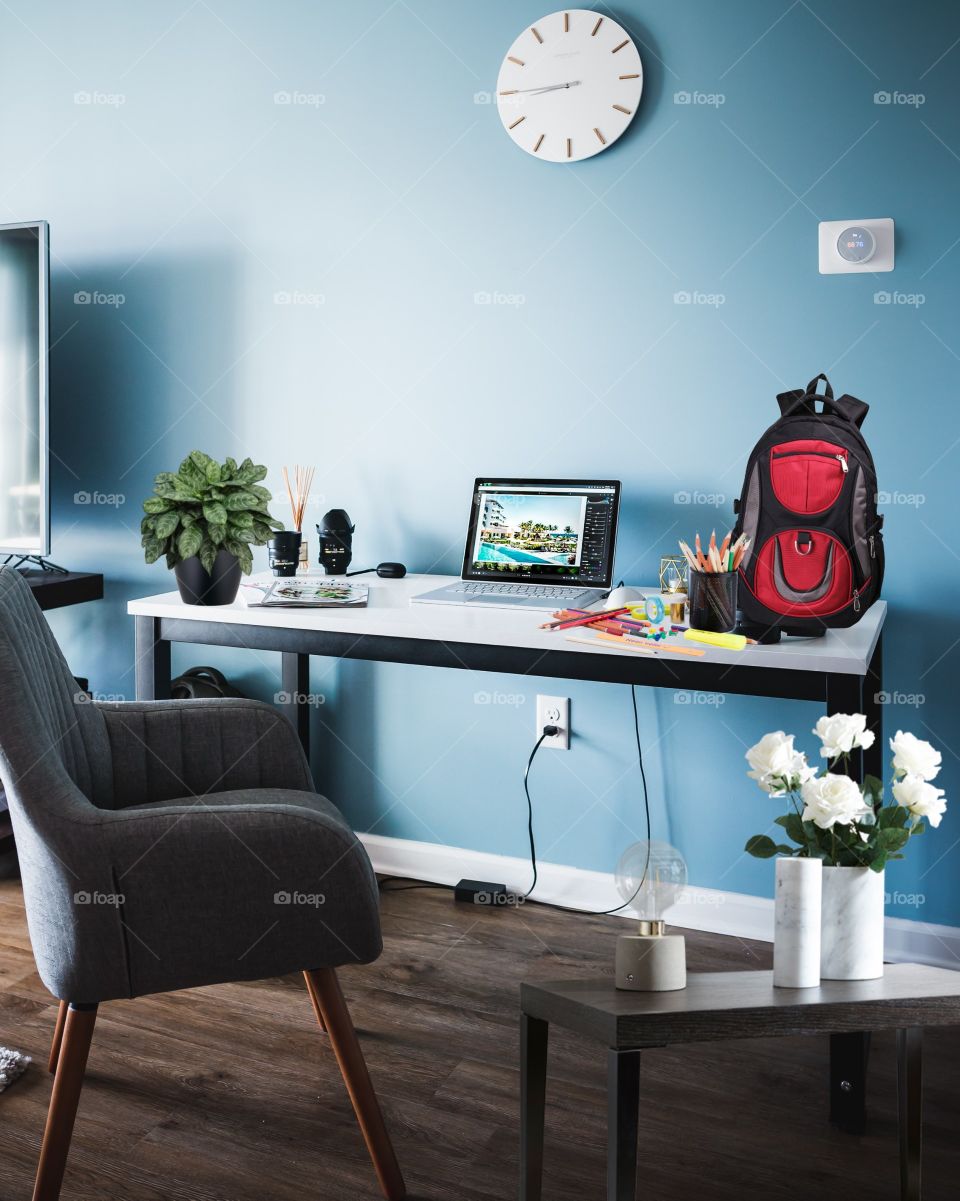 Full HD desk picture with books or laptop for education or business concept