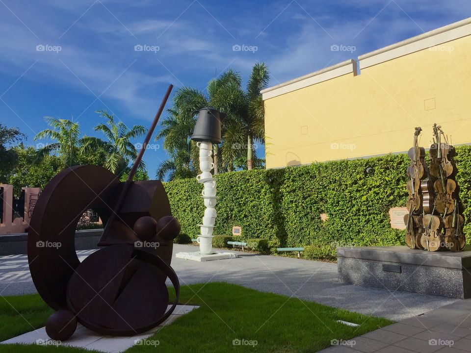 Boca Raton Museum of Art. Sculptures garden at the Boca Raton Museum of Art