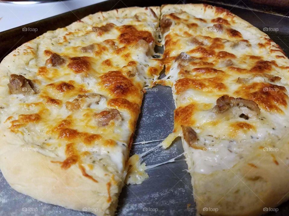 Pizza, Cheese, Crust, Mozzarella, Food