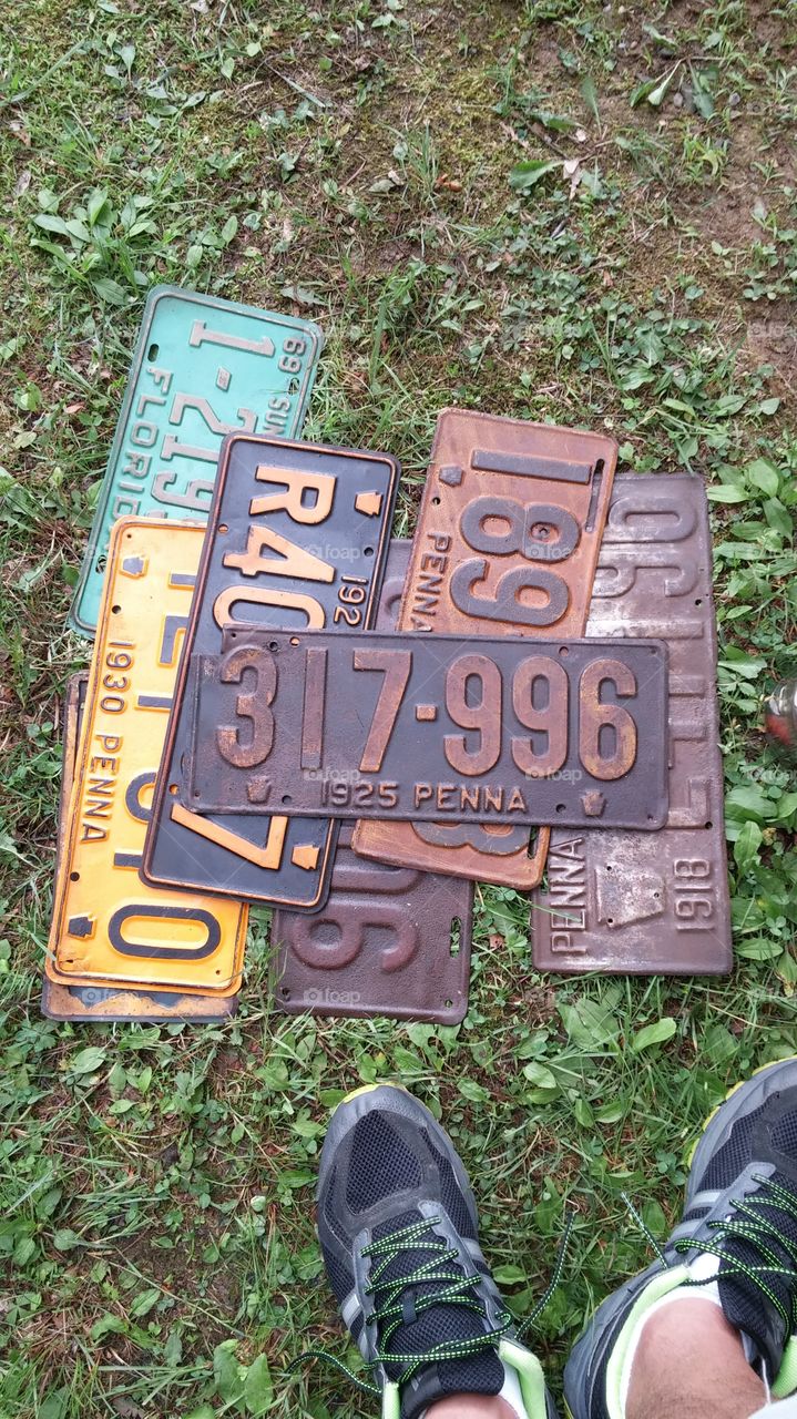 License Plates. Old License Plates