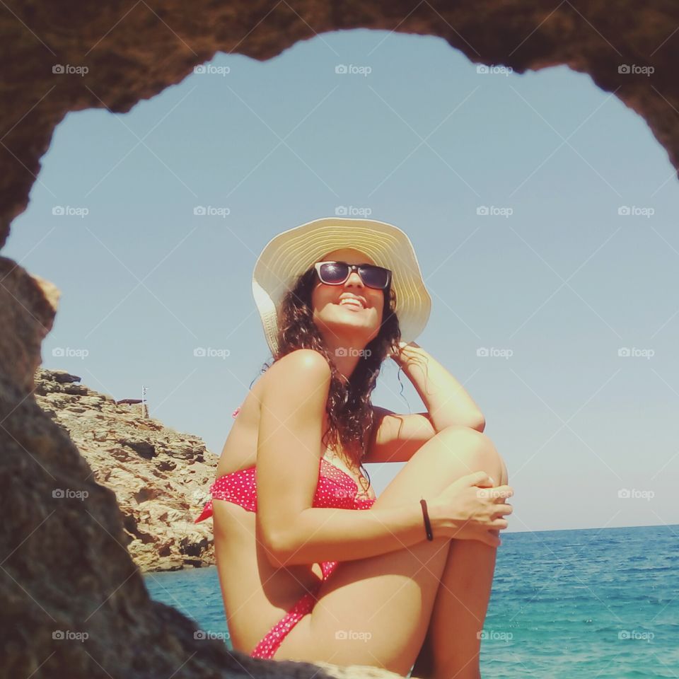 enjoying summer sunset