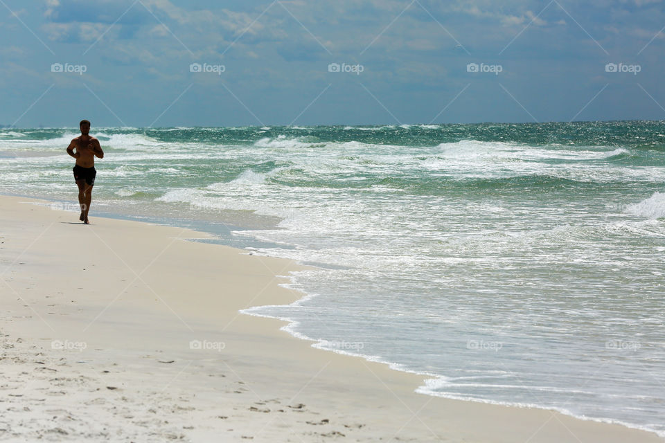 Running on the Beach