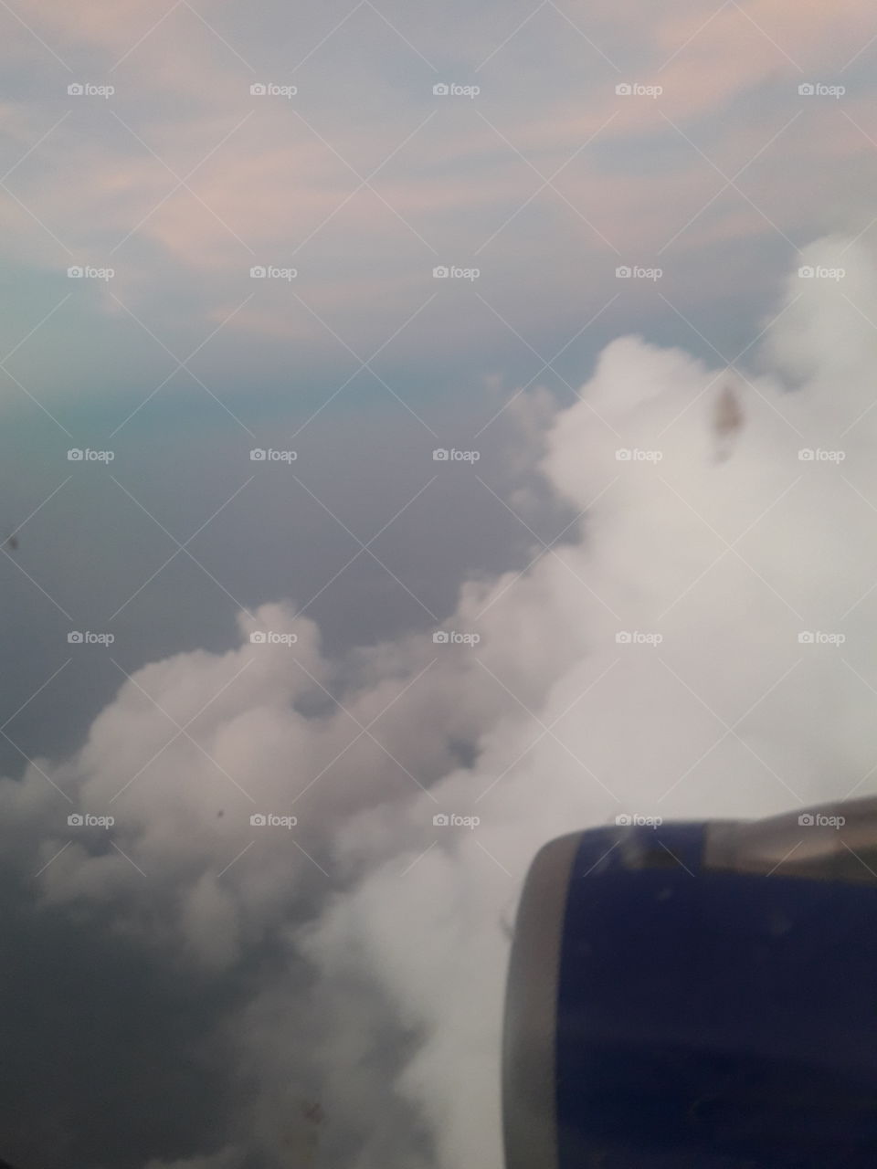 Cloud view windows of the flight