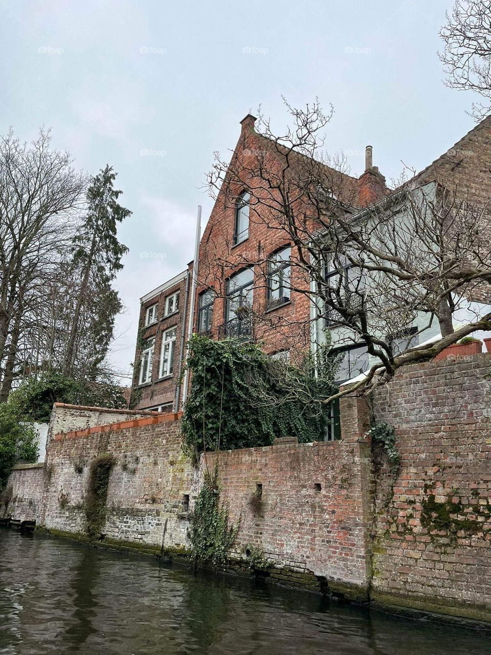 In the river in Bruges