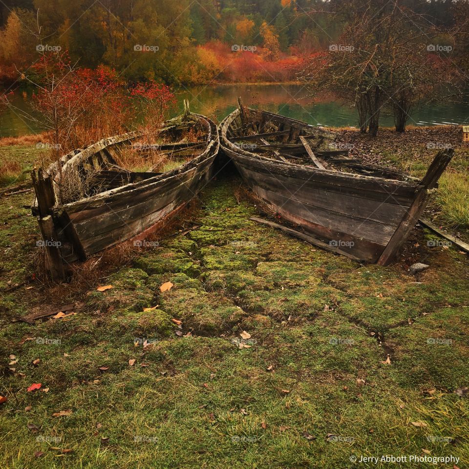 Old Abandoned Rowboats on Orcas Island