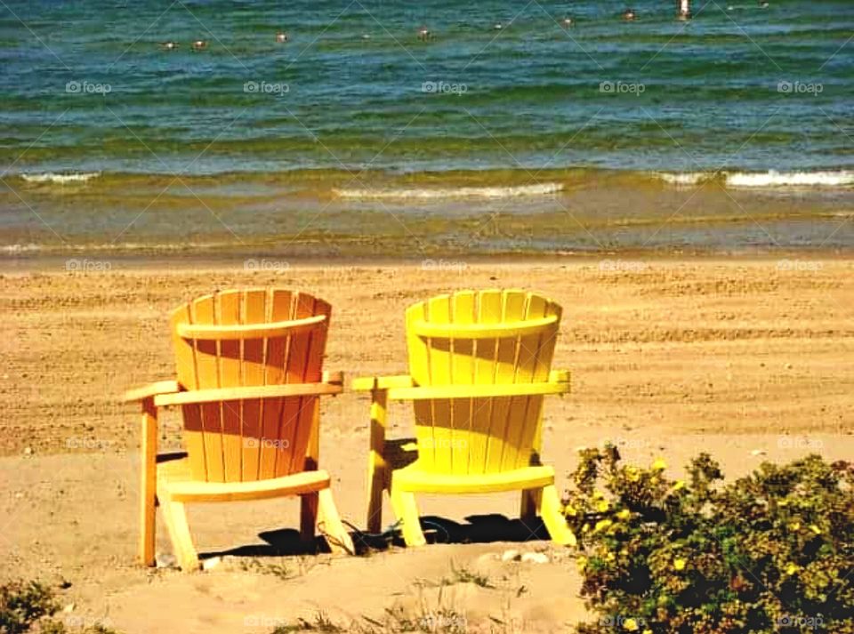Chairs on the beach