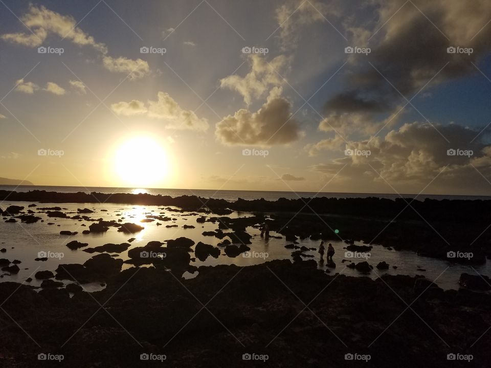 Sunset at the tide pools