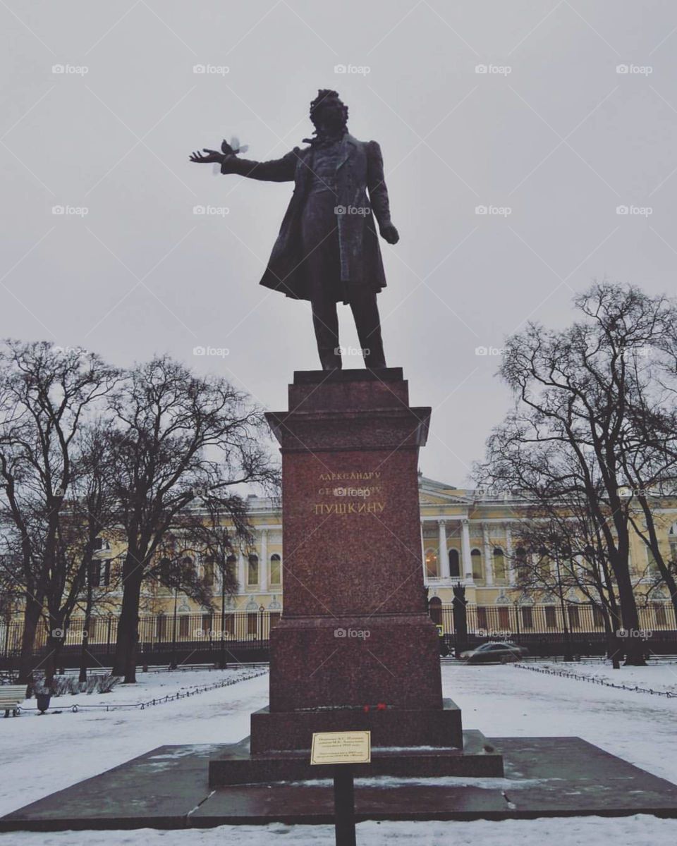 Pushkin sculpture, St. Petersburg