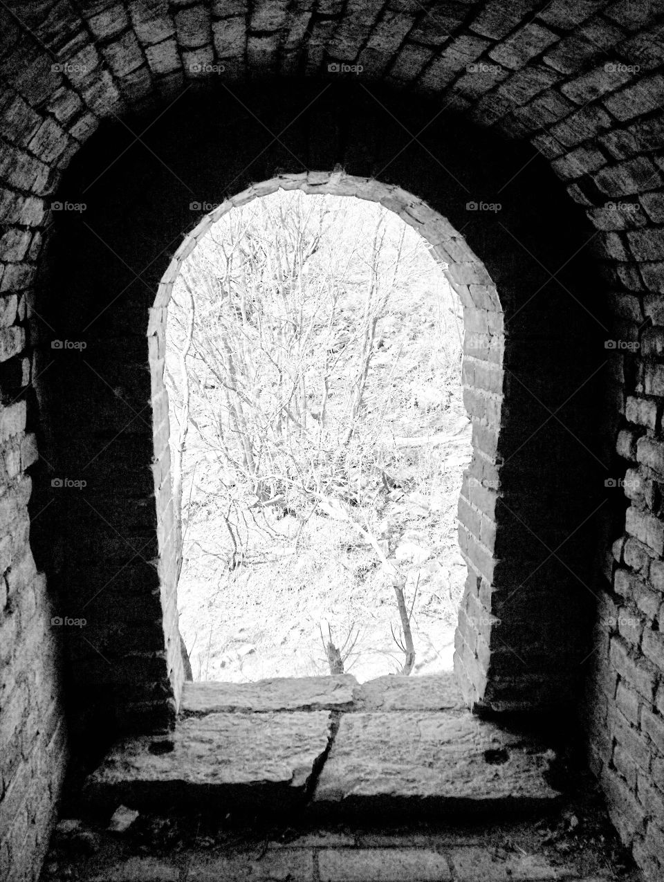 Ruins of the Great Wall in the Beijing province in China