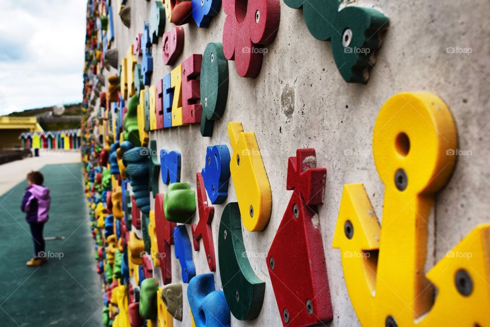 Climb at the seaside 