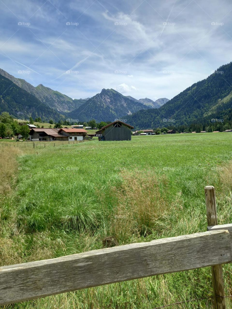 Bavarian Village in the Alps