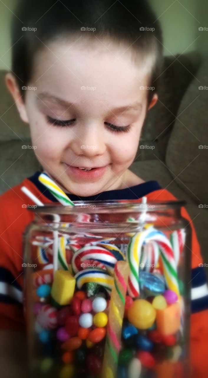Boy with the Candy Jar