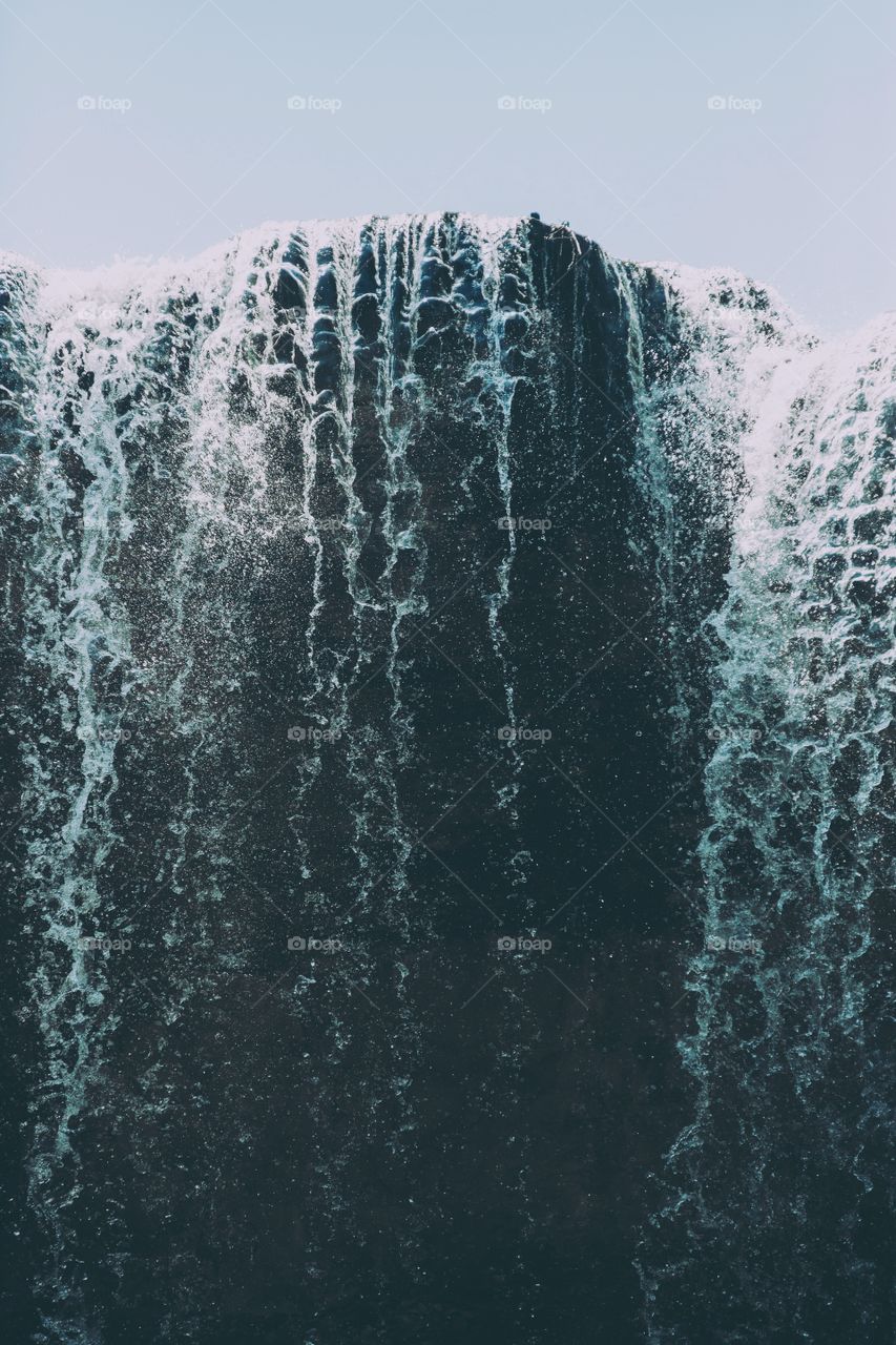 A massive waterfall