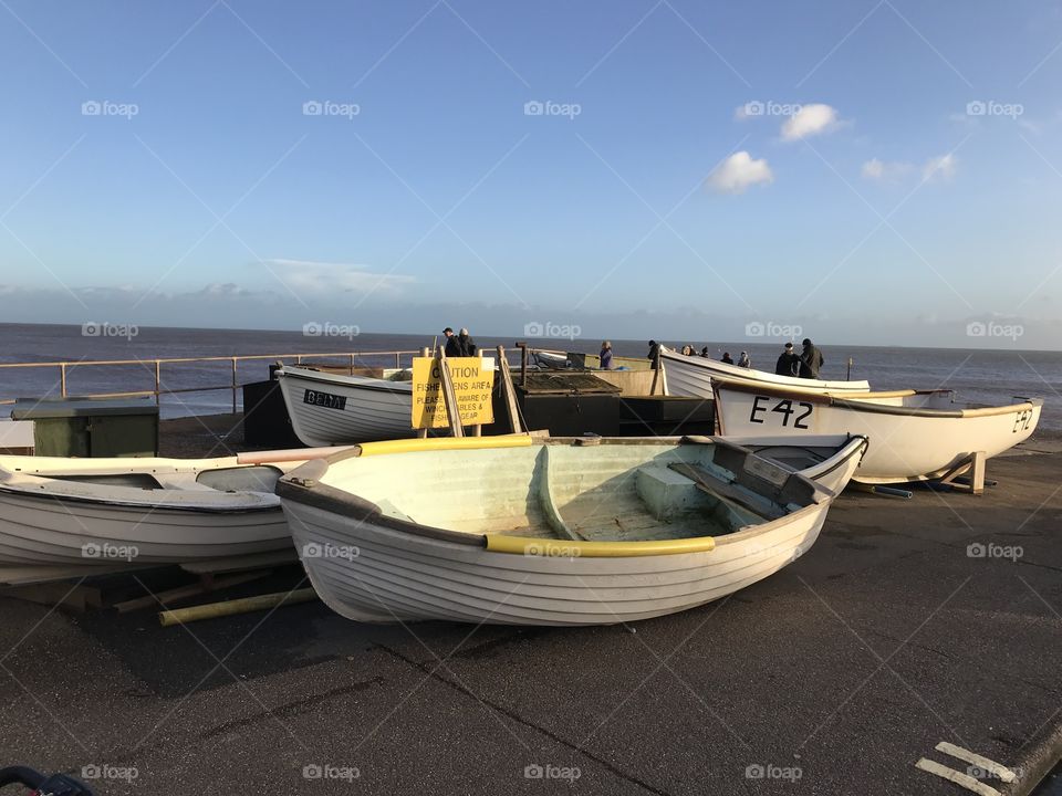 Attractive array of fishing boats ready for action.