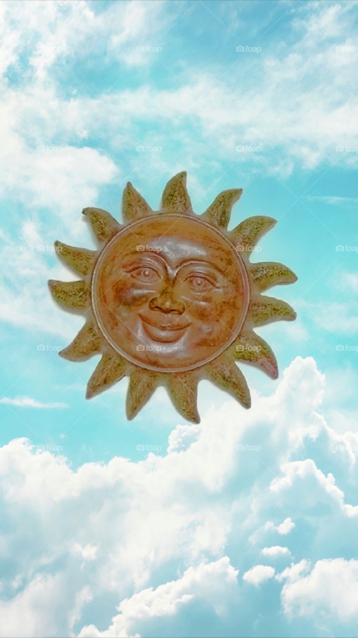 Happy Sun Smiles In The Sky