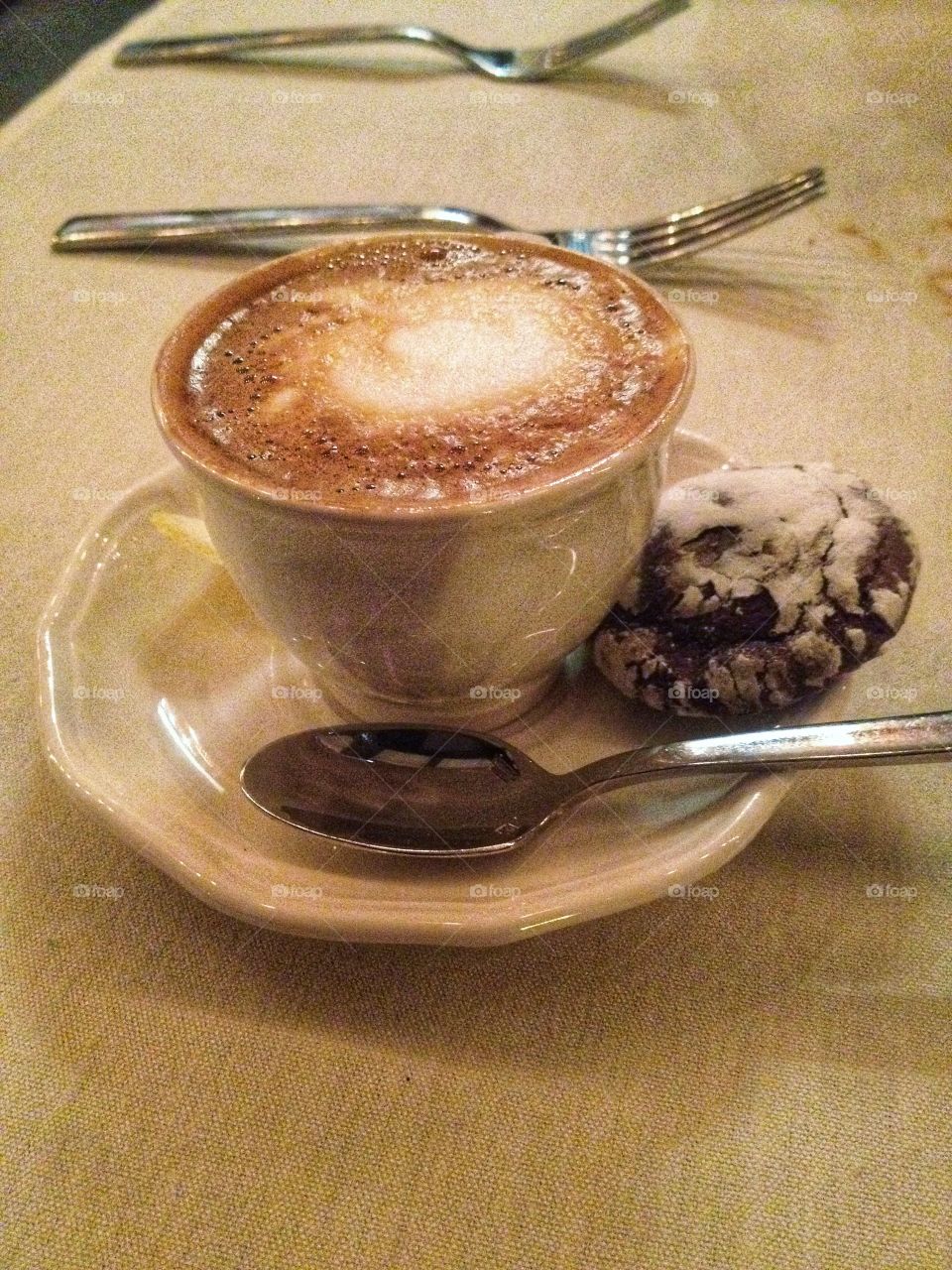 Cappuccino and a cookie