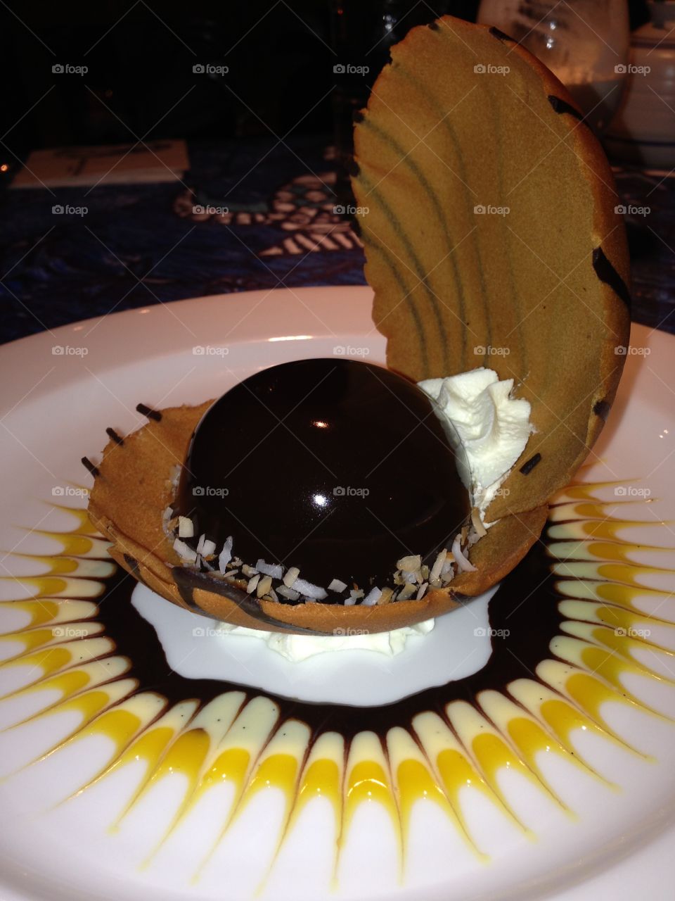 Chocolate Shell Dessert