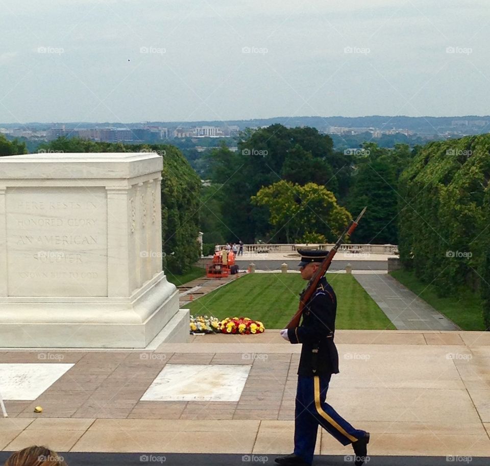 Honor guard at Arlington