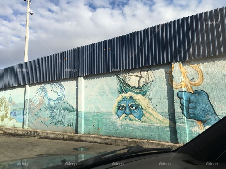 Merman graffiti