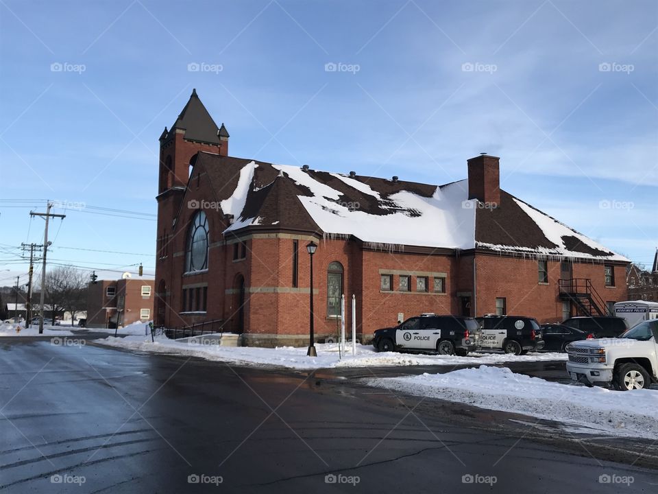 Gothic small town church 