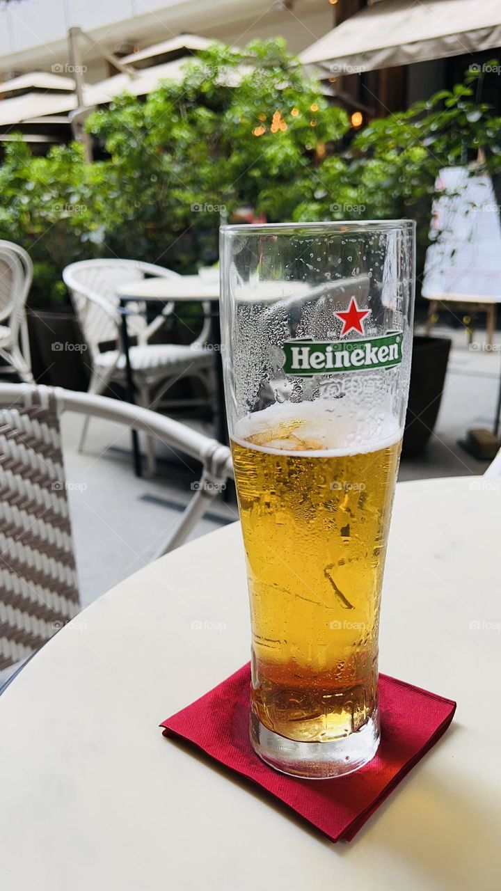 Beer is perfect match under the hottest summer.