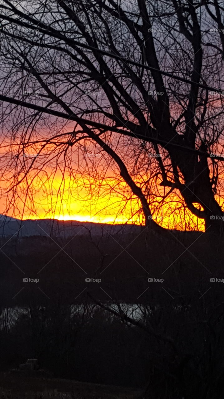 sunset Gilmanton NH