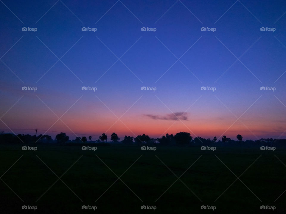 colourful evening view