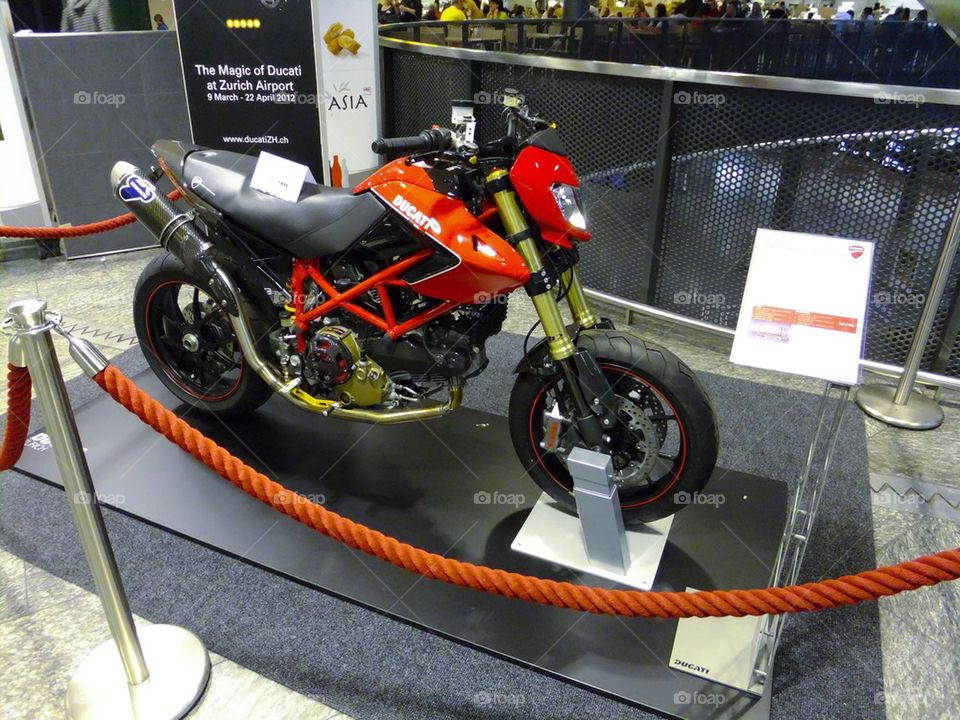 THE DUCATI MUSEUM AT ZURICH FLUGHAFEN