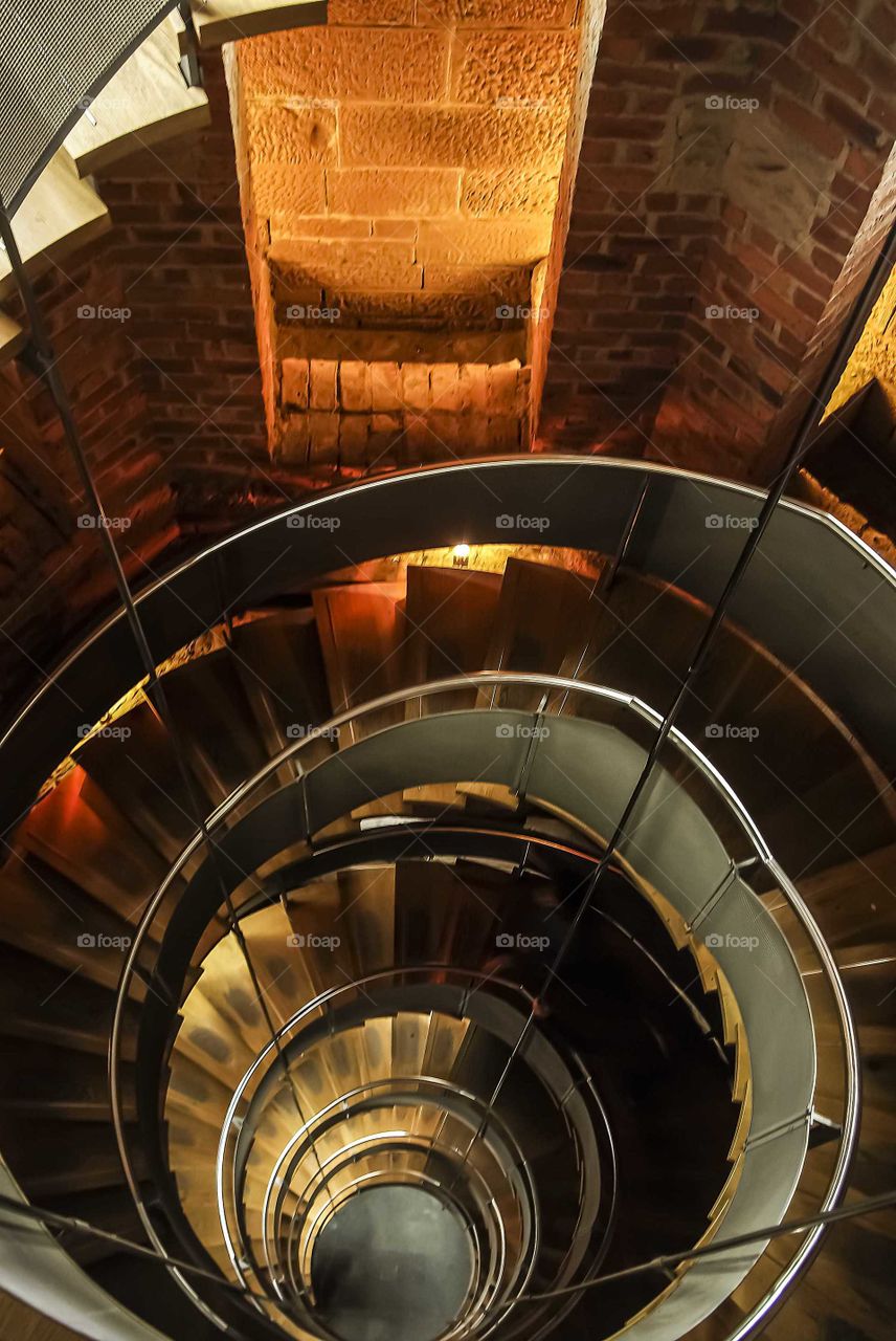 Circular staircase at the Lighthouse. Glasgow