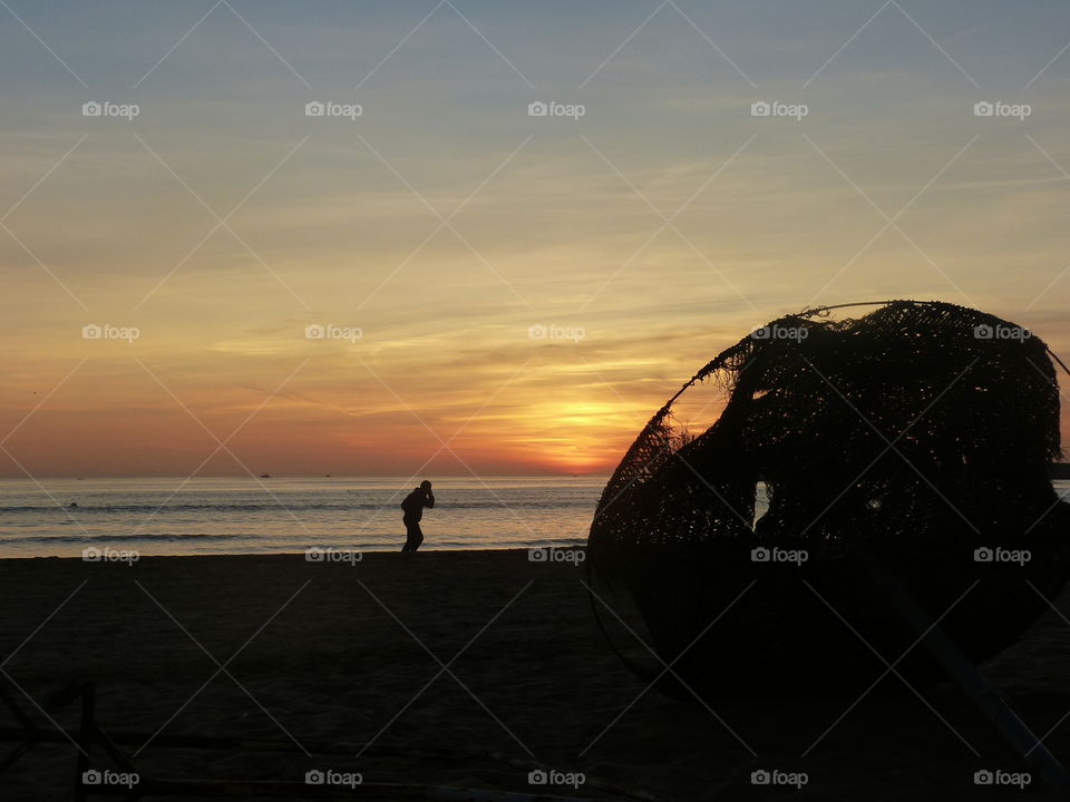 In the beach of agadir, morocco. waves are seductive to every surfer, everyone tgat comes to this pkace must surf before doing anything else.