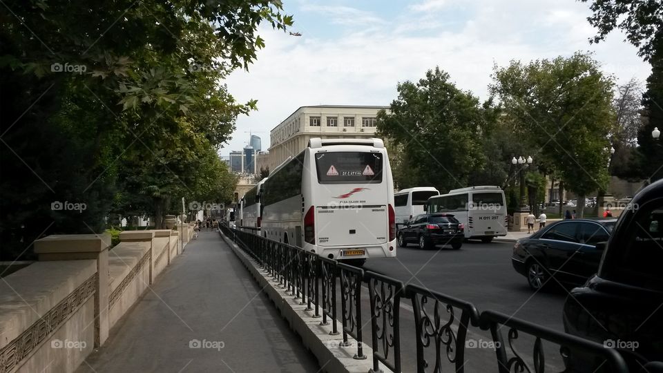 touristic buses in Baku
