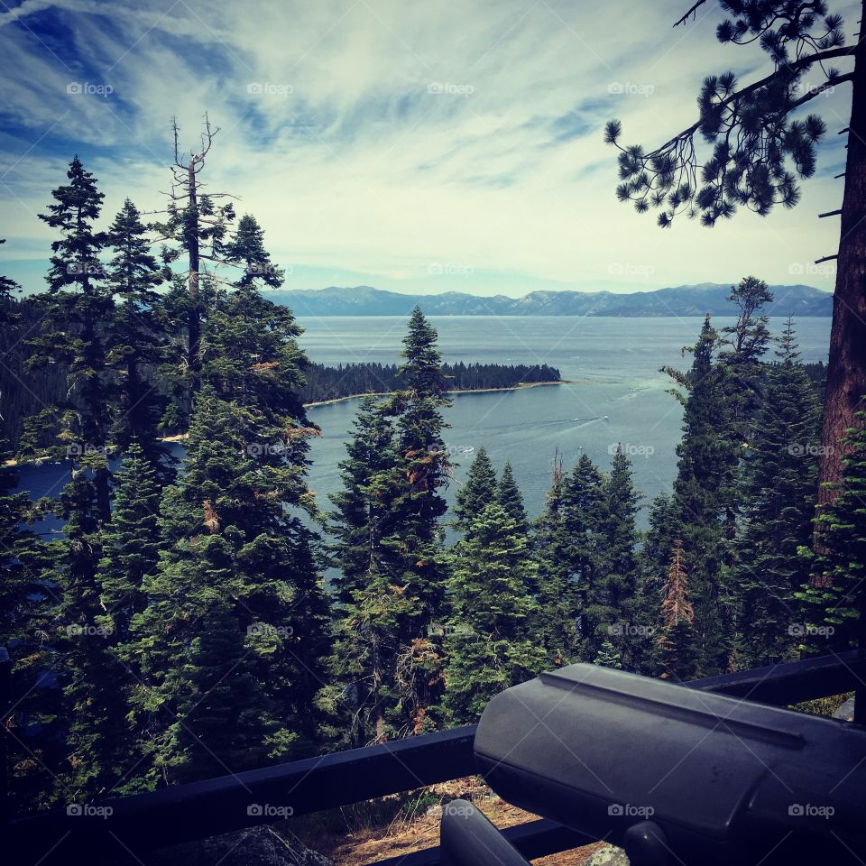 Overlooking the Emerald Bay Area Of Lake Tahoe